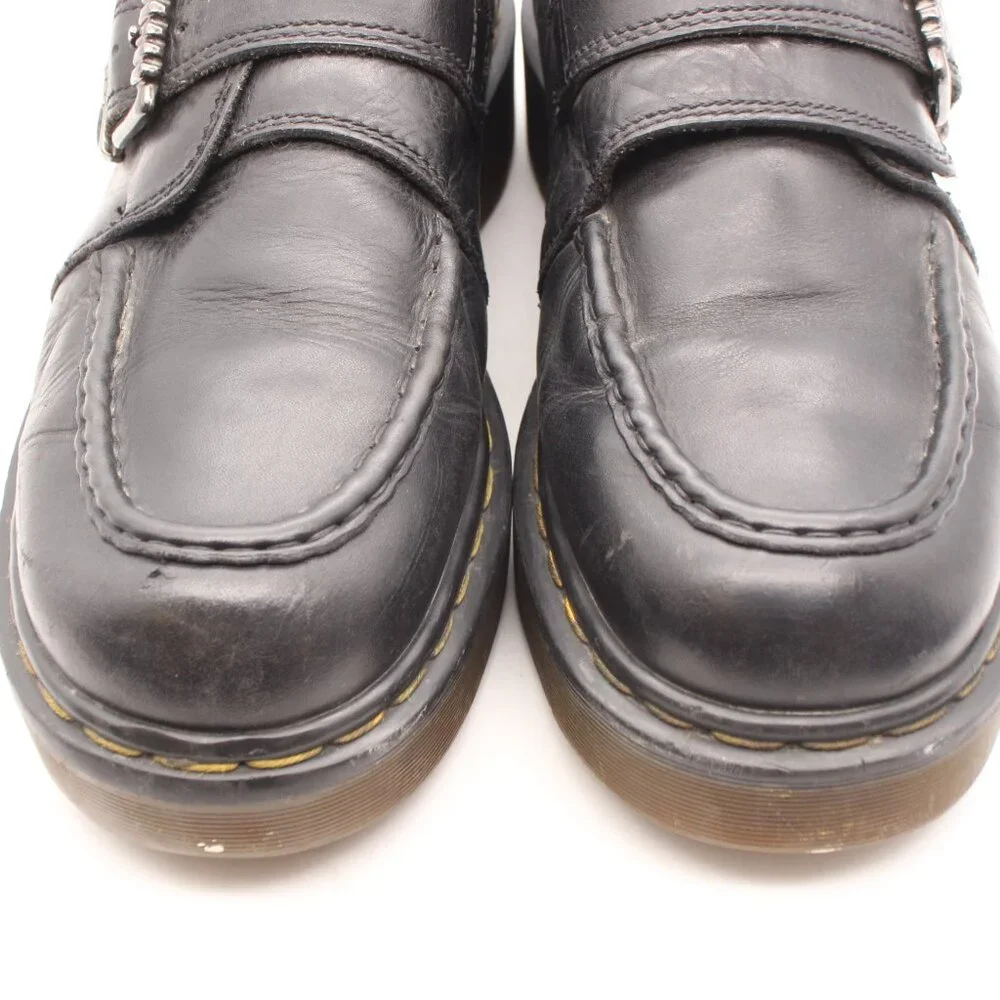 Dr. Doc Martens 8690 Men's Size UK 11 Black Leather Made In England Monk Strap - Picture 12 of 12